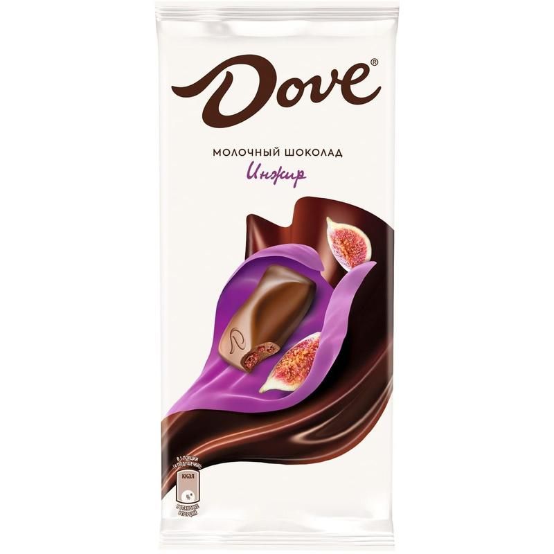 превью Шоколад Dove молочный с инжиром 90 г