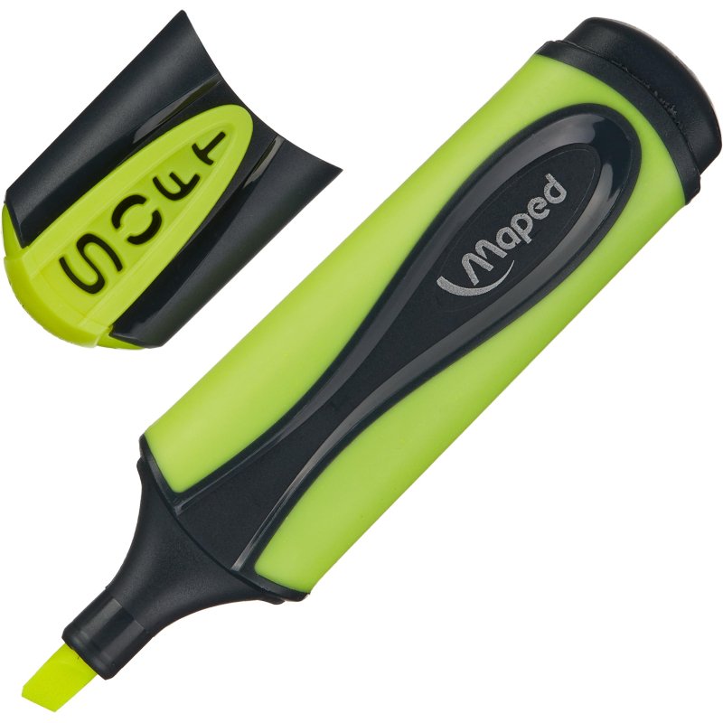 Текстовыделитель Maped Ultra Soft мягкий наконечник желтый (толщина ...