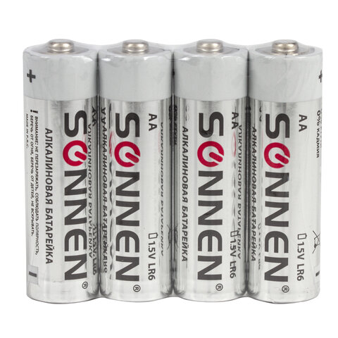 Батарейки КОМПЛЕКТ 30 (20+10) шт., SONNEN Alkaline, AA+ААА (LR6+LR03), в коробке
