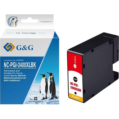 Картридж струйный GG PGI-2400XL BK чер. для Canon MAXIFY iB4040/ МВ5040