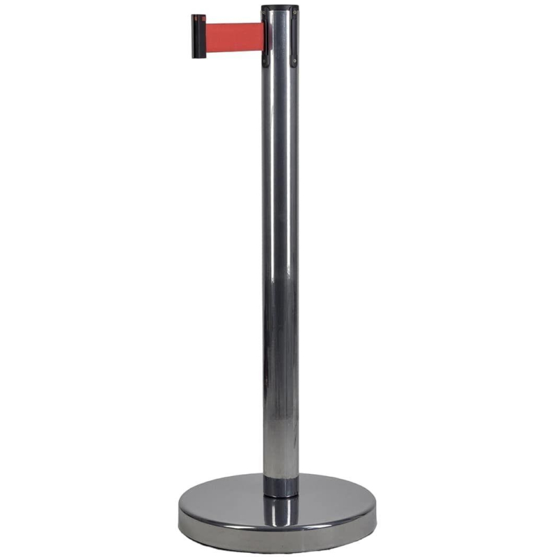 превью Стойка с лентой 5 метров TEH_BSLN-327635 CHROME RED