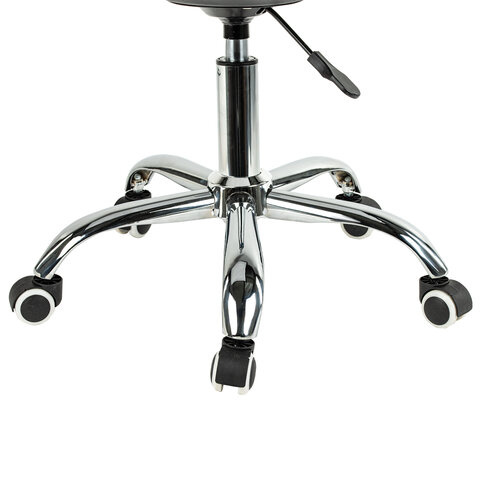 Кресло стул BRABIX «Eames MG-310 CH», хром, пластик белый, ткань серая