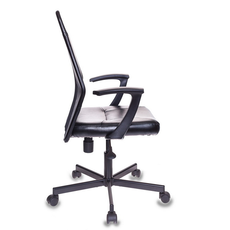 Кресло офисное Easy Chair 225 черное (искусственная кожа/сетка/металл)