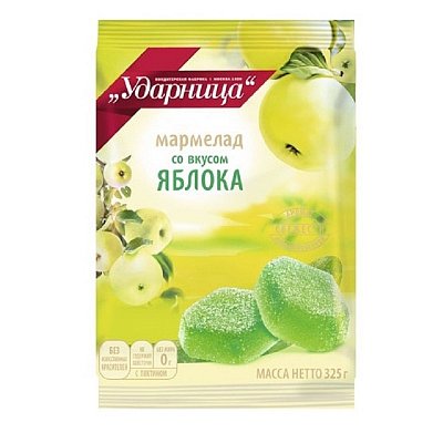 Мармелад Ударница с яблоком 325 г