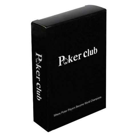 Карты игральные пластиковые «Poker club», 54 шт., 8.7×6.3 см, 25 мкм, ИН-9121