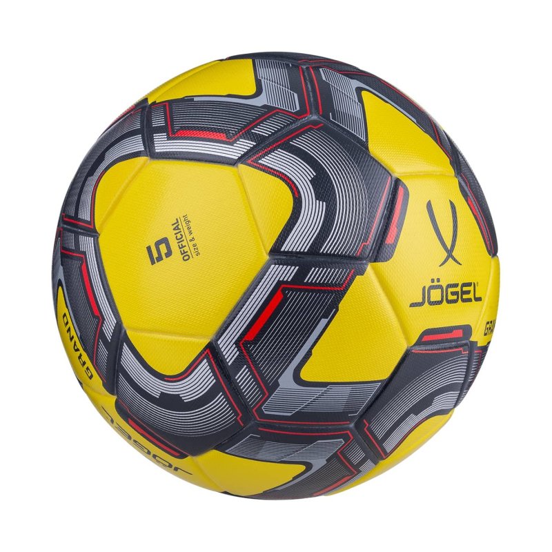 Мяч футбольный Jgel Grand №5, желтый (BC20) 1/18, УТ-00016944