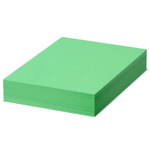 Бумага цветная BRAUBERG, А4, 80 г/м2, 500 л., интенсив, зеленая, для офисной техники, 
