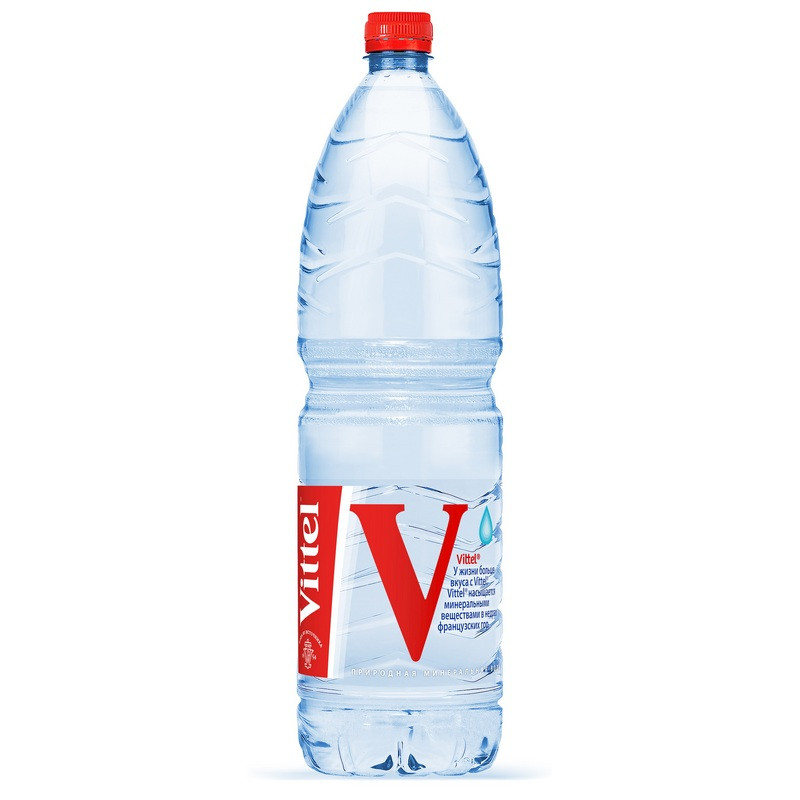 Вода минеральная Vittel негазированная 1.5 литра (6 штук в упаковке ...