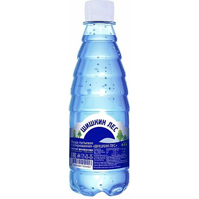Вода питьевая Шишкин Лес газированная пэт, 0.4л