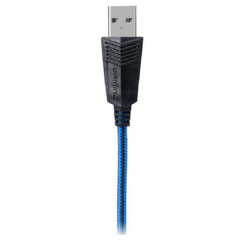 Наушники с микрофоном (гарнитура) SVEN AP-U980MV, проводные, 2.2 м, объемный звук 7.1, черно-синие