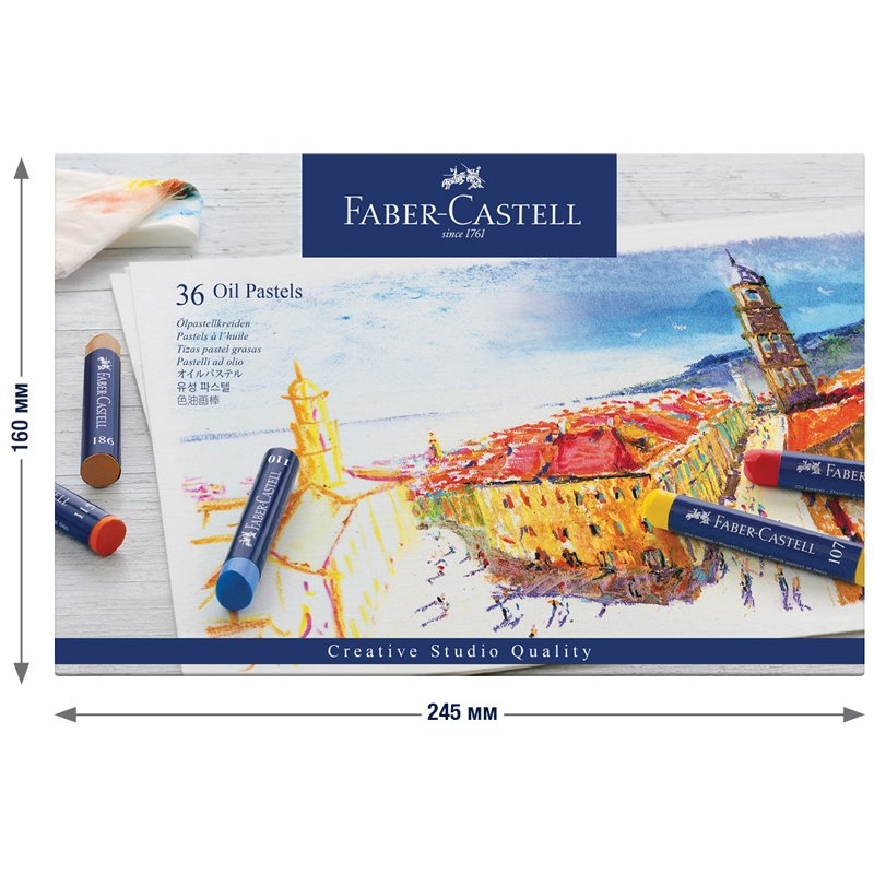 Пастель масляная Faber-Castell «Oil Pastels», 36 цветов, картон. упак. 