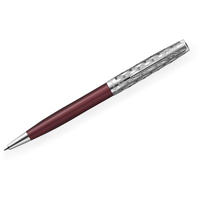 Ручка шариковая Parker «Sonnet Metal & Red Lacquer СT» черная, 1.0мм, поворот., подарочная упаковка