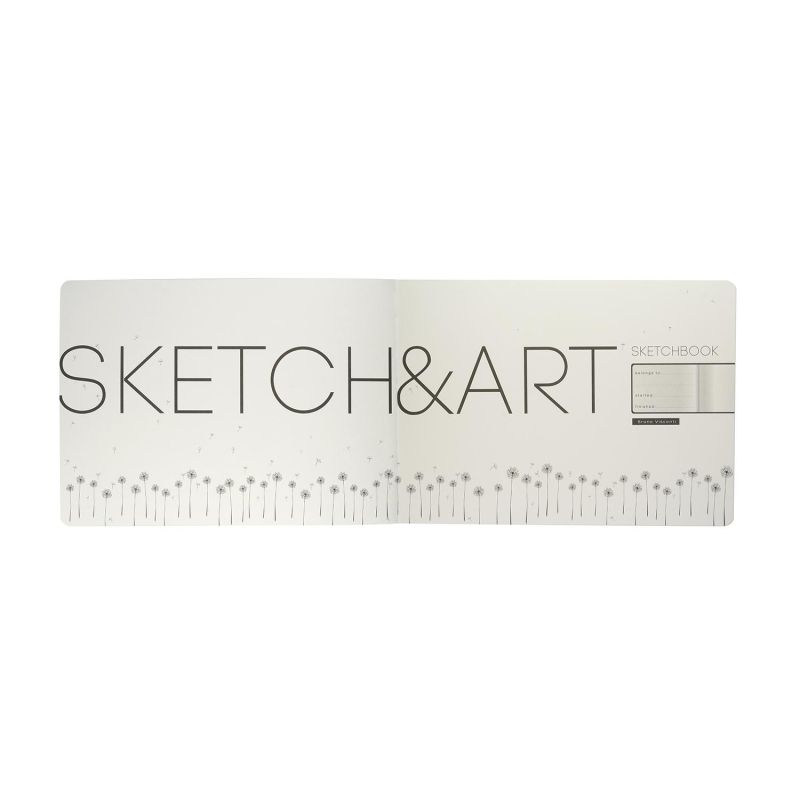 Скетчбук Sketch&Art horizont,250×179мм 48л бел 200г мягк. обл. красн 1-522/02