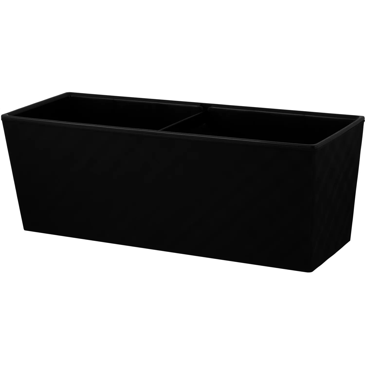 Ящик балконный InGreen Manhattan Cube цвет оникс 40x15x14 см