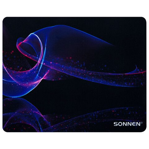 превью Коврик для мыши SONNEN «NEON WAVE» резина + ткань250×200х2 мм513958