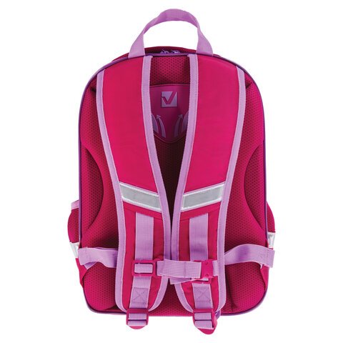 Ранец BRAUBERG QUADRO3 отделенияс брелкомPlumage37×28х18 см229953