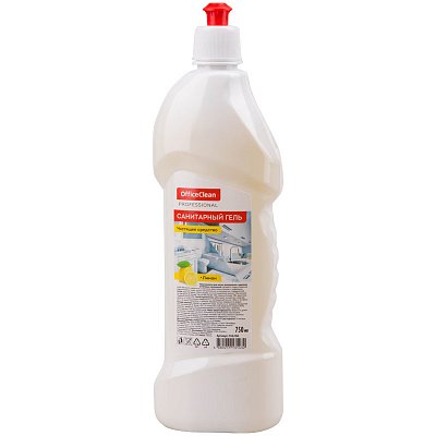 Чистящее средство OfficeClean Professional «Санитарный гель. Лимон», кислота, пуш-пул, 750мл