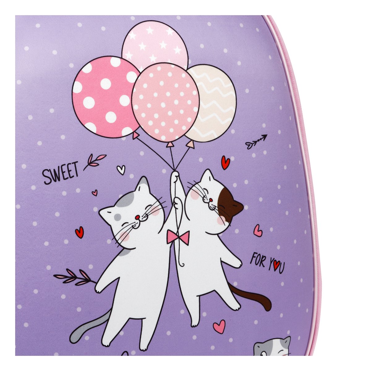 Ранец ArtSpace School Friend «Happy Cats» 39×30×18см, 2 отделения, 2 кармана, анатомическая спинка, пенал, мешок для обуви