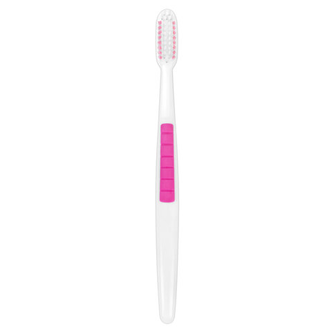 Зубная щетка жесткая CLASSIC WHITENING, безопасное отбеливание, КОМПЛЕКТ 8 шт., LAIMA DENT