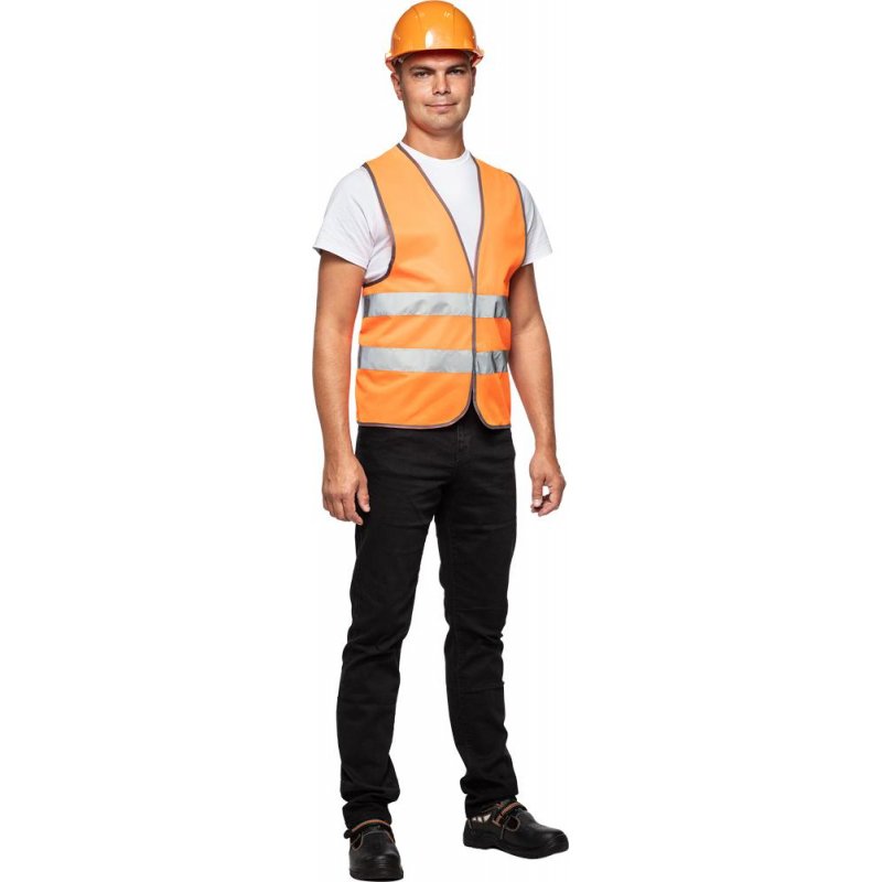 Спец.костюм Жилет сигнальный Тип1Е, цв.оранж.(р.L-XL/48-54)