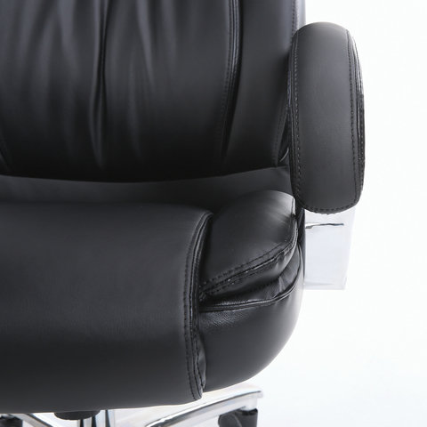 Кресло офисное BRABIX PREMIUM «Advance EX-575», хром, экокожа, черное