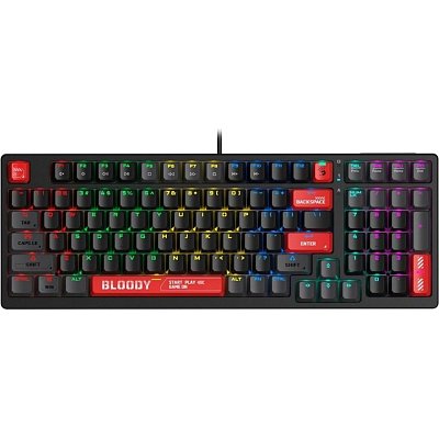 Клавиатура A4Tech Bloody S98 механич. черн/красн USB for gamer LED (S98 RED)