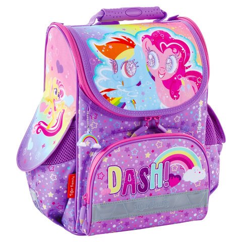 Ранец TIGER FAMILY для начальной школы, «Nature Quest», «Rainbow Dash & Pinkie Pie», ЛИЦЕНЗИЯ, 35×31×19 см, 228969