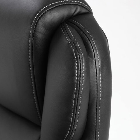 Кресло офисное BRABIX PREMIUM «Rest EX-555», пружинный блок, экокожа, черное, 531938