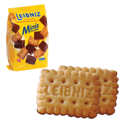 превью Печенье BAHLSEN Leibniz «Minis Choko», сливочное с шоколадом, 100 г