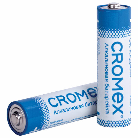 Батарейки алкалиновые «пальчиковые» КОМПЛЕКТ 40 шт., CROMEX Alkaline, АА (LR6.15А), в коробке