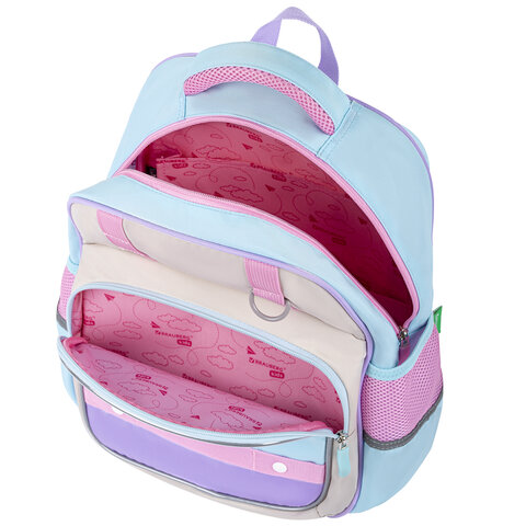 Рюкзак BRAUBERG KIDS MODE с кошельком в комплекте, 1 отделение, «Little sweetie», 39×28×15 см