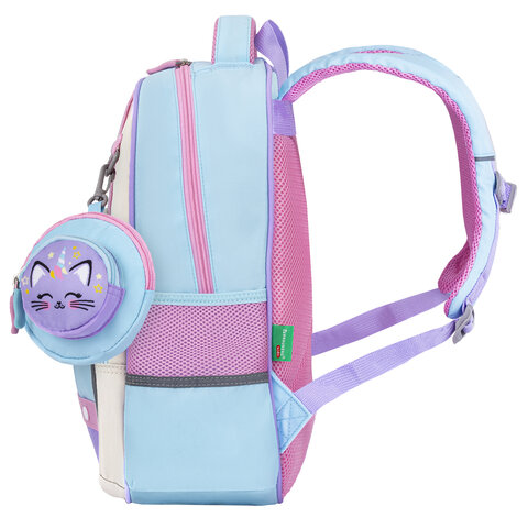 Рюкзак BRAUBERG KIDS MODE с кошельком в комплекте, 1 отделение, «Little sweetie», 39×28×15 см