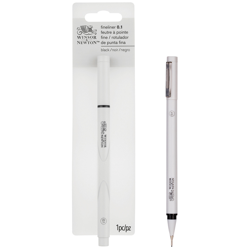 Линер Winsor&Newton, 0.1 мм, цв. черный, пластик