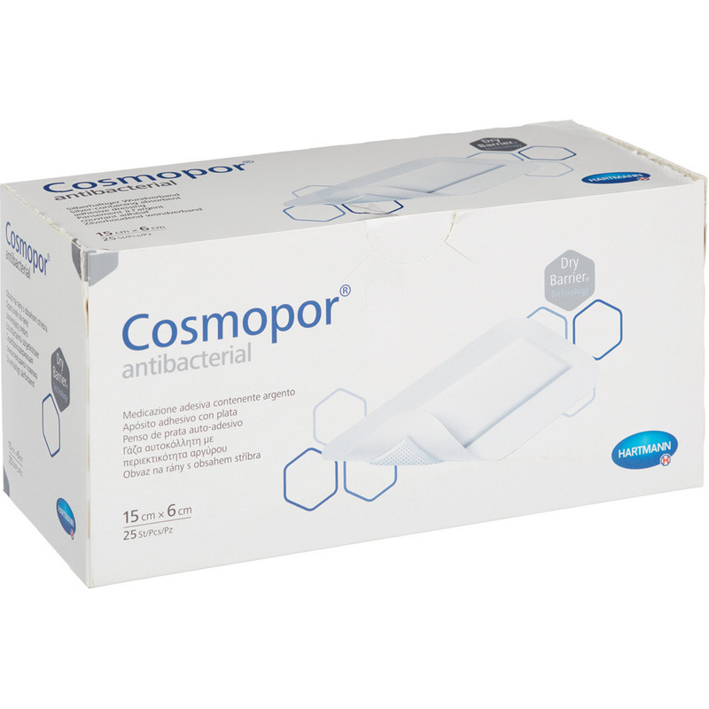 превью Пластырь-повязка Cosmopor E послеоперационная стерильная 15×6 см (25 штук в упаковке)