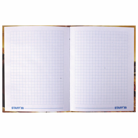 Блокнот Notebook STAFF, А6, 110×147 мм, 80 л., твердая ламинированная обложка, тигровый