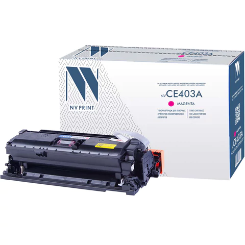 превью Картридж лазерный NV PRINT (NV-CE403A) для HP LaserJet Pro M570dn/M570dw, пурпурный, ресурс 6000 стр. 