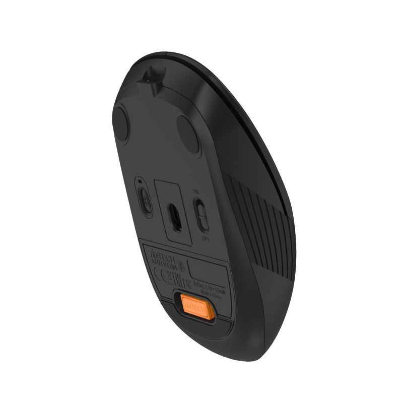 Мышь компьютерная A4Tech Fstyler (FB10C STONE BLACK) черн/2400dpi/беспр/4кн