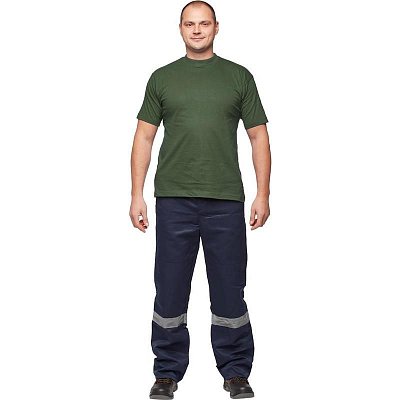 Футболка темно-зеленая короткий рукав 100% хлопок S (40-42)