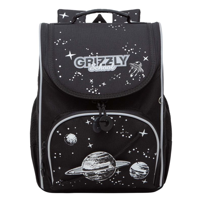 превью Рюкзак школьный GRIZZLY RAm-385-4/1 с мешком черный