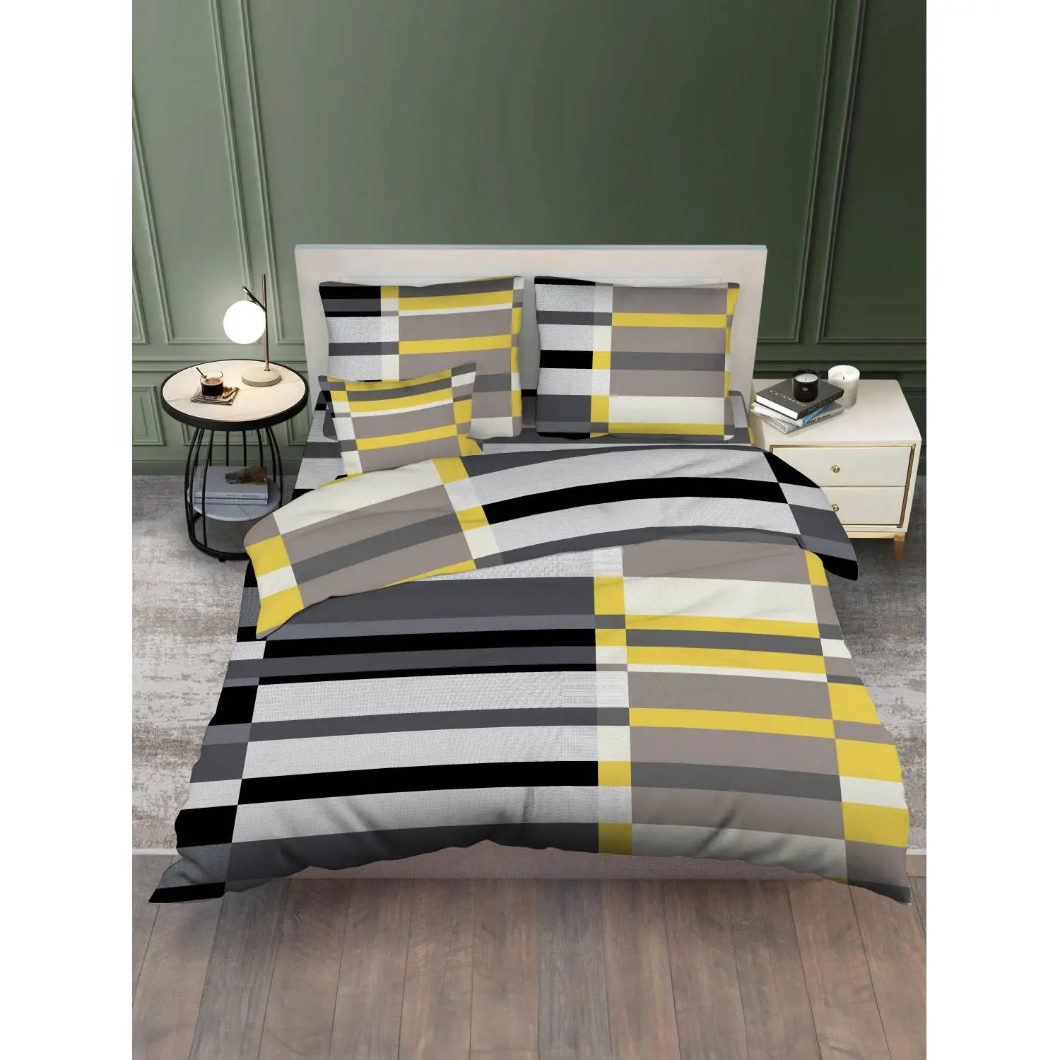 Постельное белье 1.5сп набивн. бязь 140г/м2 (нав.70×70 1 шт. ), микс