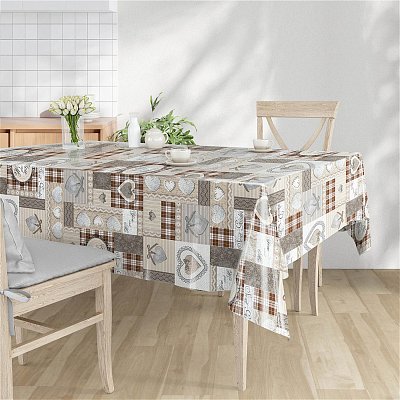 Скатерть ПВХ на нетканой основе Винтаж 140×180см (64050)