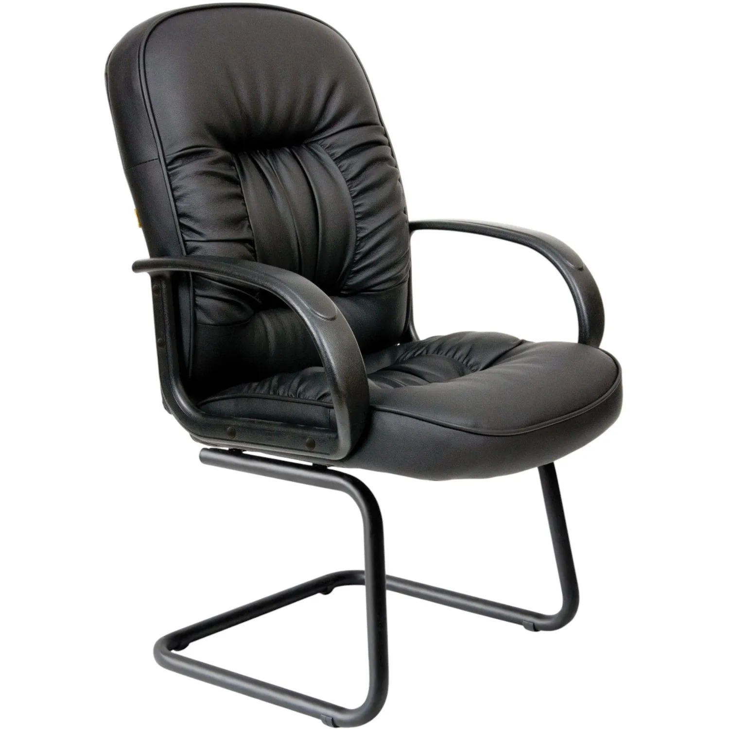 Конференц-кресло Chairman 416 V черное (экокожа, металл черный)