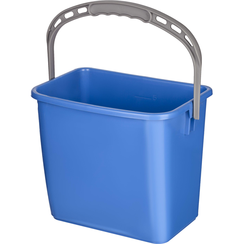 Ведро FBK 6л синее, с мерной шкалой, прямоугольное 26×19x21.5 см., 91027-2