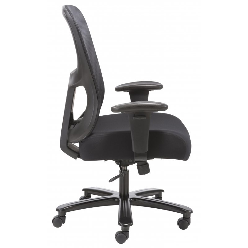 Кресло для руководителя Easy Chair 582 TC черное (ткань/сетка/металл)