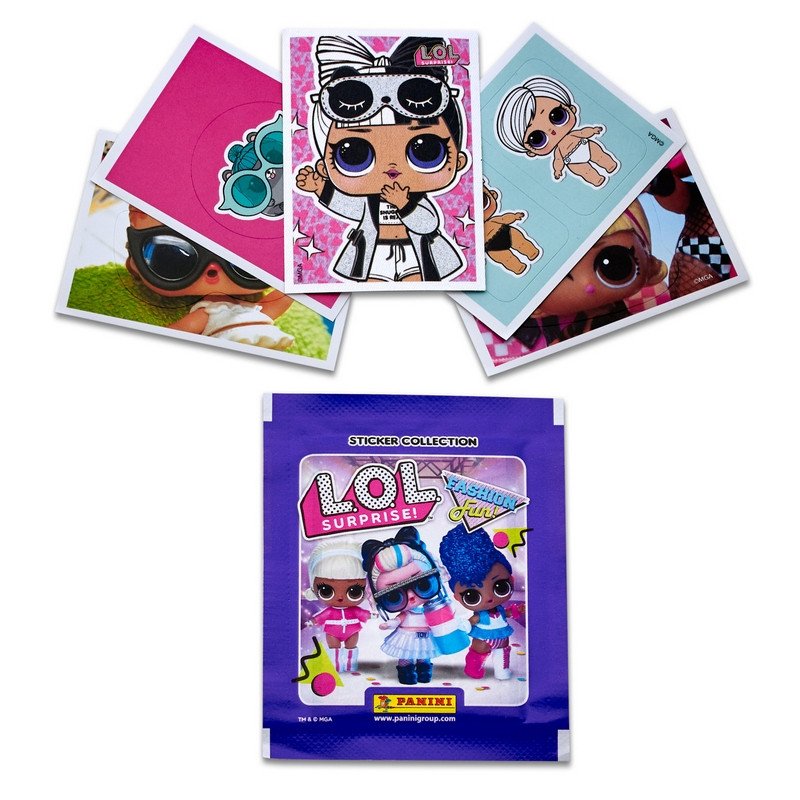 Наклейки Panini LOL Surprise (3) (5 наклеек в пакетике)