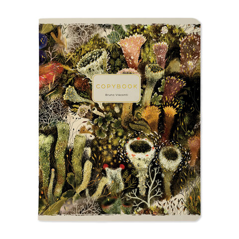 Тетрадь А5 48 л. BRUNO VISCONTI скоба, клетка, Soft Touch, фольга, «FLORA» (5 видов)