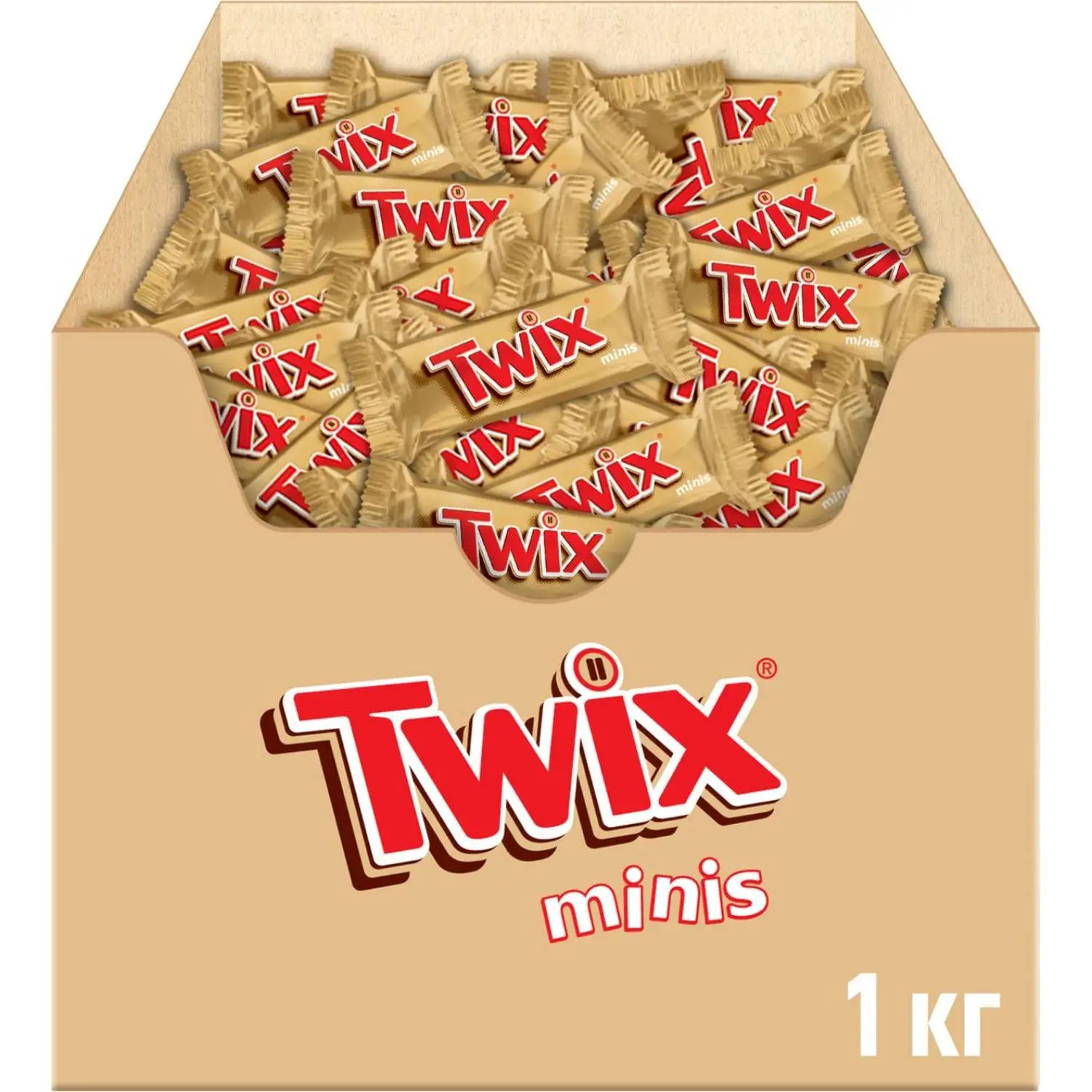 Шоколадный батончик Twix minis 1 кг