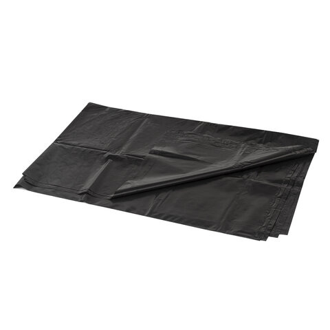 Мешки для мусора 160 л, черные, в пачке 5 шт., ПВД, 50 мкм, 90×120 см (±5%), особо прочные, ОФИСМАГ