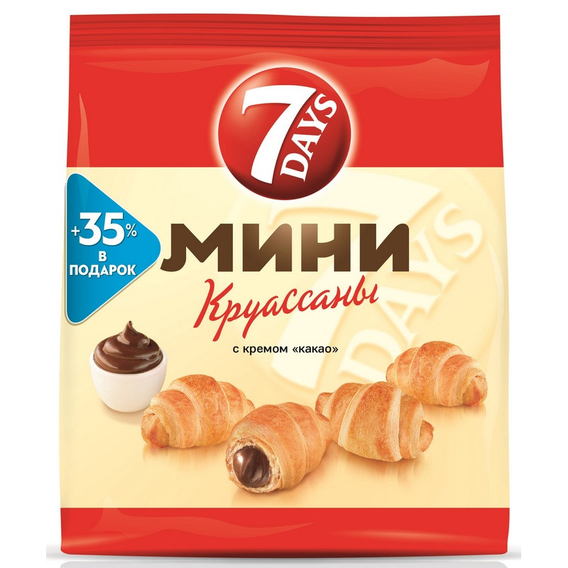 превью Круассаны 7 days мини с кремом какао 300 г
