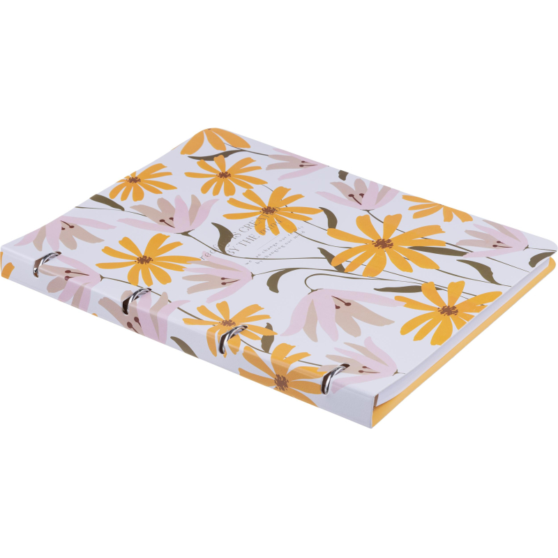 Тетрадь общая, BS, А4, 120л., клетка, кольца,. April, цветы N4240